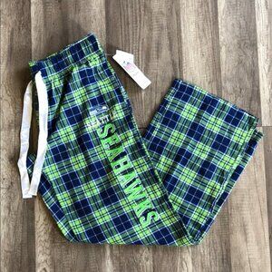 Seattle Seahawks Women Plaid PJ Pants M NEW